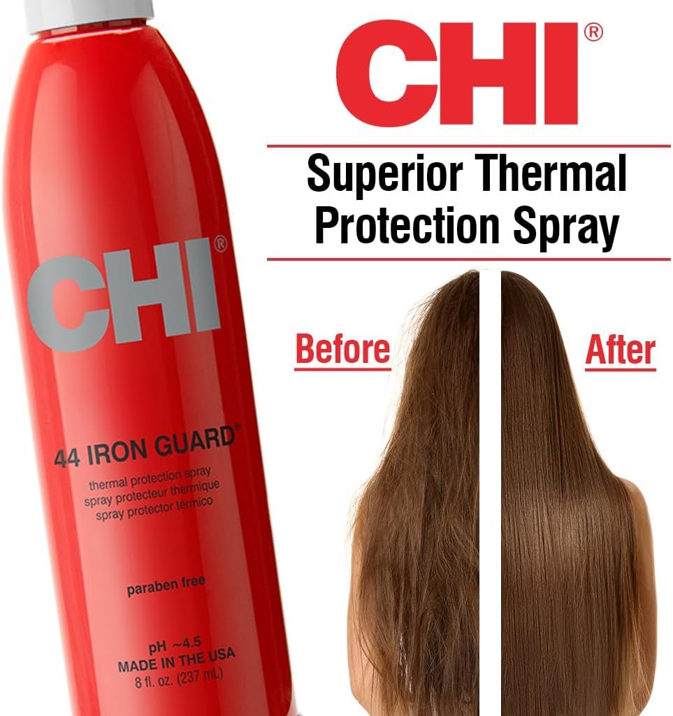 CHI 44 Iron Guard Thermal Protection Spray – Shield Nourish Hair from Heat Damage 237 ml 8 oz (4)